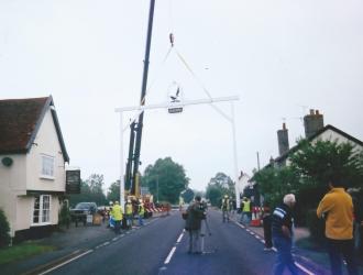Magpie sign being replaced - date not known